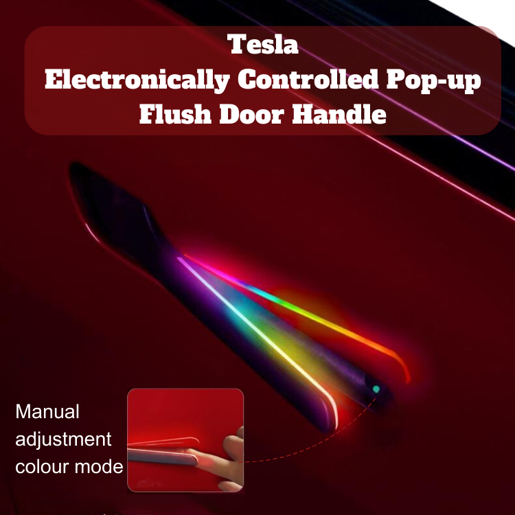 Tesla model Y electronically auto door handle
